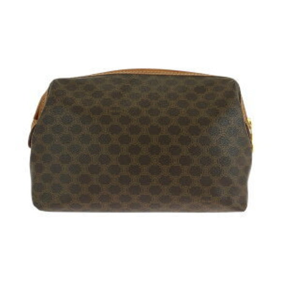Celine Macadam Leather Pouch Brown - Picture 1 of 9